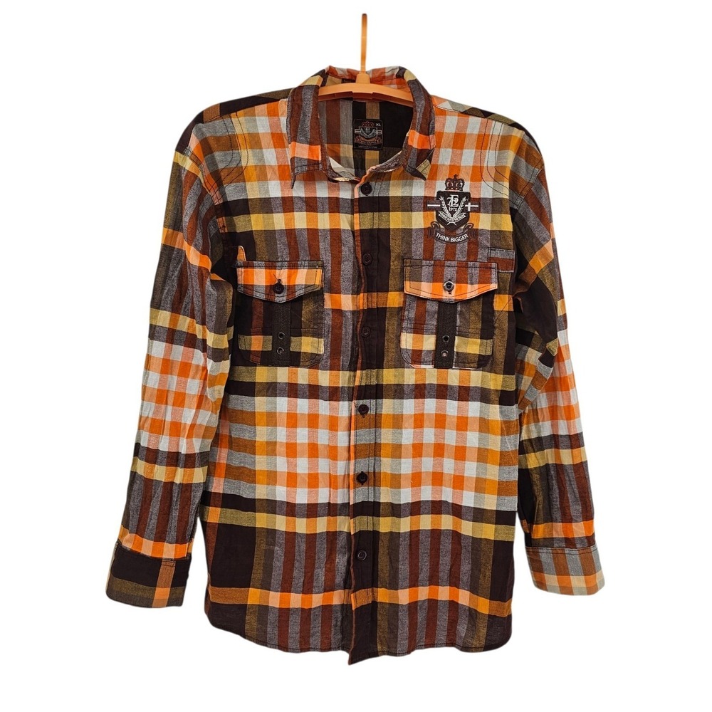 Evolution In Design Men's XL Long Sleeve Roll‎ Tab Shirt Think Bigger